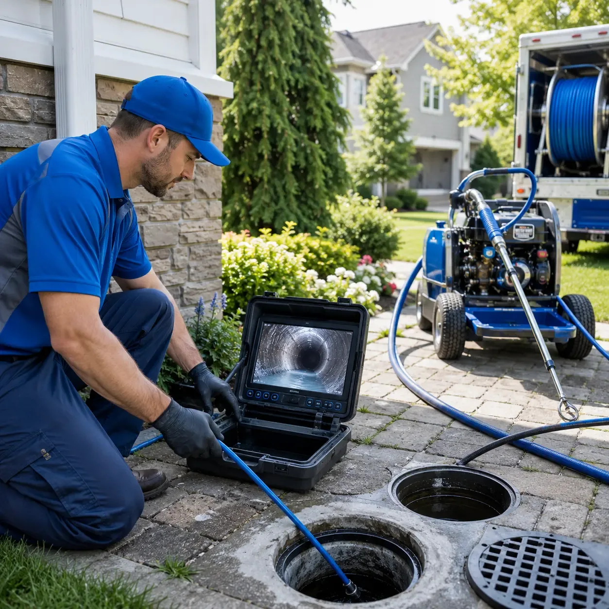 Outdoor drain cleaning professionals serving Springfield, VT