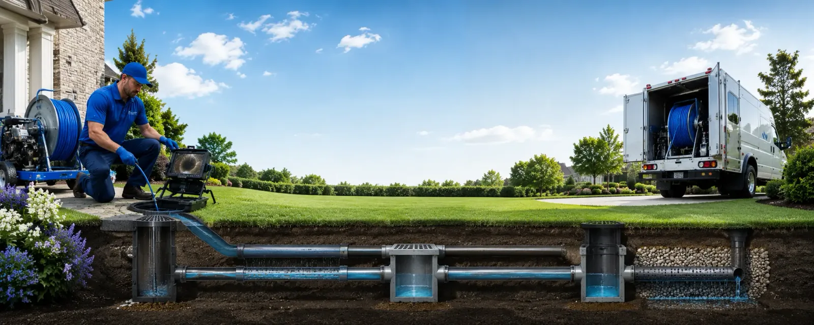 Outdoor drain cleaning information for Springfield, VT